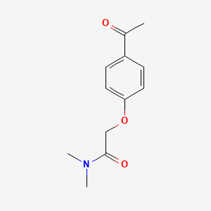molecular formula C12H15NO3 B1271806 2-(4-acetylphenoxy)-N,N-dimethylacetamide CAS No. 731821-83-3