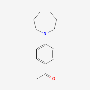 molecular formula C14H19NO B1271814 1-[4-(Azepan-1-yl)phenyl]ethan-1-one CAS No. 26586-40-3
