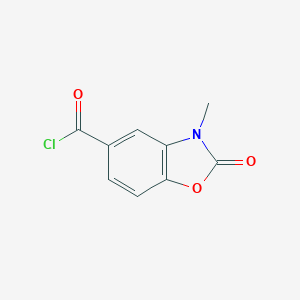 molecular formula C9H6ClNO3 B127182 3-Methyl-2-oxo-1,3-benzoxazole-5-carbonyl chloride CAS No. 154780-55-9