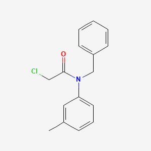 molecular formula C16H16ClNO B1271824 N-benzyl-2-chloro-N-(3-methylphenyl)acetamide CAS No. 38677-47-3