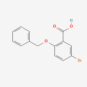 molecular formula C14H11BrO3 B1271828 2-(苄氧基)-5-溴苯甲酸 CAS No. 62176-31-2