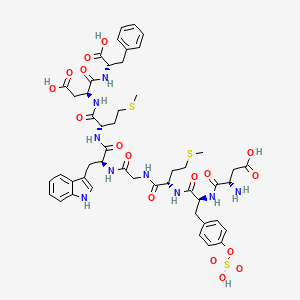 molecular formula C49H61N9O17S3 B12718323 Cholecystokinin (26-33) CAS No. 80980-81-0