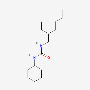 molecular formula C15H30N2O B12718387 Ethylhexyl cyclohexyl urea CAS No. 541523-61-9