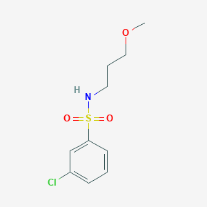 molecular formula C10H14ClNO3S B1271839 3-chloro-N-(3-methoxypropyl)benzene-1-sulfonamide 