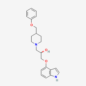 molecular formula C23H28N2O3 B12718485 Mindodilol, (S)- CAS No. 70260-56-9