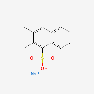molecular formula C12H11NaO3S B12718530 Sodium 2,3-dimethyl-1-naphthalenesulfonate CAS No. 121234-91-1