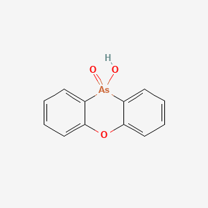molecular formula C12H9AsO3 B12718619 Phenoxarsinic acid CAS No. 4846-20-2