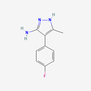 molecular formula C10H10FN3 B1271862 4-(4-fluorophenyl)-3-methyl-1H-pyrazol-5-amine CAS No. 62538-16-3