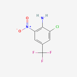 molecular formula C7H4ClF3N2O2 B1271865 2-Chloro-6-nitro-4-(trifluoromethyl)aniline CAS No. 57729-79-0