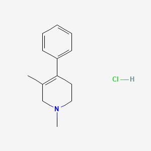 molecular formula C13H18ClN B12718691 Pyridine, 1,2,3,6-tetrahydro-1,5-dimethyl-4-phenyl-, hydrochloride CAS No. 6672-58-8