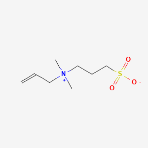 molecular formula C8H17NO3S B12718695 Allyldimethyl(3-sulphonatopropyl)ammonium CAS No. 93841-12-4
