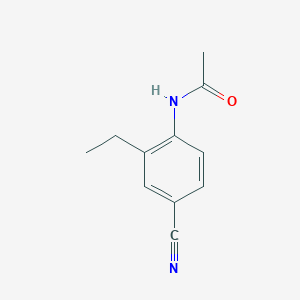molecular formula C11H12N2O B1271870 N-(4-氰基-2-乙基苯基)乙酰胺 CAS No. 34921-76-1