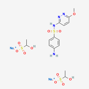 molecular formula C15H22N4Na2O11S3 B12718730 Einecs 280-788-2 CAS No. 83783-54-4