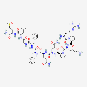 molecular formula C63H98N18O14S B12718759 SP Sulfoxide CAS No. 66013-34-1