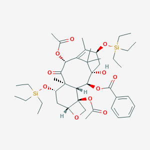 molecular formula C43H66O11Si2 B127188 7,13-Bis-O-(triethylsilyl) Baccatin III CAS No. 150541-99-4