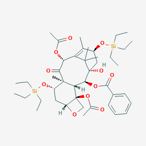molecular formula C43H66O11Si2 B127188 7,13-Bis(triethylsilyl)baccatin III CAS No. 150541-99-4
