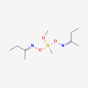 molecular formula C10H22N2O3Si B12718813 Butan-2-one O,O'-(methoxymethylsilanediyl)dioxime CAS No. 83817-72-5