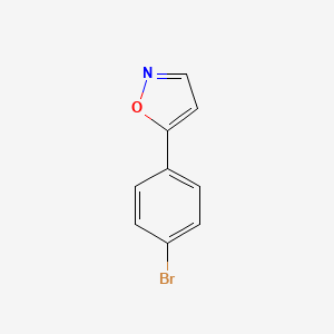 molecular formula C9H6BrNO B1271882 5-(4-Bromophenyl)isoxazole CAS No. 7064-31-5