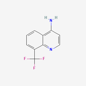 molecular formula C10H7F3N2 B1271883 8-(Trifluoromethyl)quinolin-4-amine CAS No. 243977-15-3
