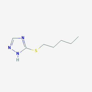 molecular formula C7H13N3S B1271891 3-(Pentylthio)-4h-1,2,4-triazole CAS No. 71705-07-2