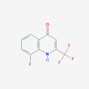 molecular formula C10H5F4NO B1271896 8-Fluoro-4-hydroxy-2-(trifluoromethyl)quinoline CAS No. 31009-31-1