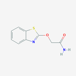 molecular formula C9H8N2O2S B012719 2-(1,3-Benzothiazol-2-yloxy)acetamide CAS No. 111035-13-3