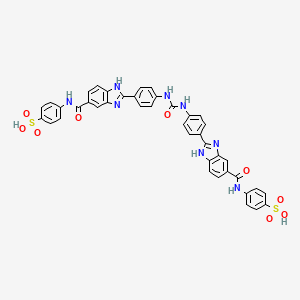 molecular formula C41H30N8O9S2 B12719012 Eec8DZ2V4P CAS No. 869184-36-1