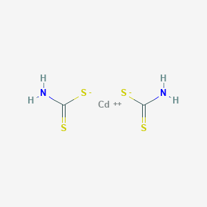 molecular formula C2H4CdN2S4 B12719043 Cadmium carbamodithioate CAS No. 74178-35-1