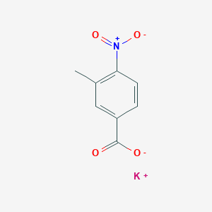 molecular formula C8H6KNO4 B12719051 3-Methyl-4-nitrobenzoic acid, potassium salt CAS No. 1086406-21-4
