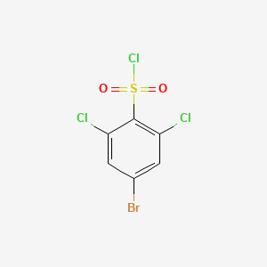 molecular formula C6H2BrCl3O2S B1271908 4-溴-2,6-二氯苯磺酰氯 CAS No. 351003-54-8
