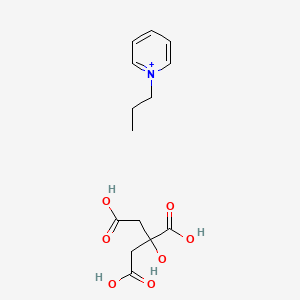 molecular formula C14H20NO7+ B12719152 Phenethylammonium dihydrogen 2-hydroxypropane-1,2,3-tricarboxylate CAS No. 84473-65-4