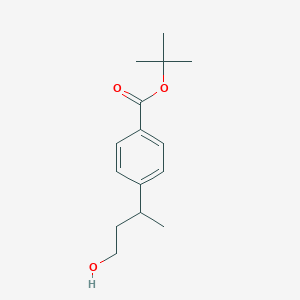 molecular formula C15H22O3 B127192 Tert-butyl 4-(4-hydroxybutan-2-yl)benzoate CAS No. 149325-57-5