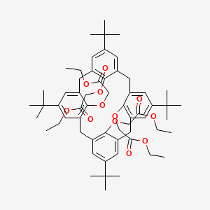 molecular formula C60H80O12 B1271920 4-tert-Butylcalix[4]arene-tetraacetic acid tetraethyl ester CAS No. 97600-39-0
