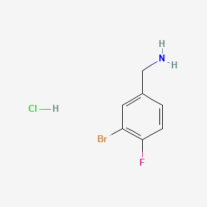 molecular formula C7H8BrClFN B1271921 3-Bromo-4-fluorobenzylamine hydrochloride CAS No. 202865-68-7