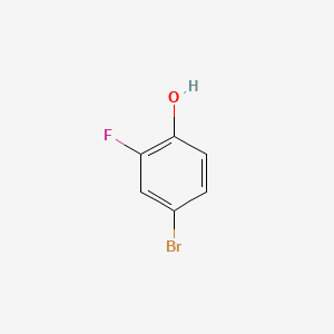 molecular formula C6H4BrFO B1271925 4-溴-2-氟苯酚 CAS No. 2105-94-4