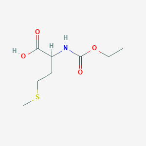 molecular formula C8H15NO4S B12719308 N-Carbethoxy-DL-methionine CAS No. 54746-49-5