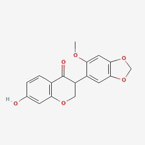 molecular formula C17H14O6 B12719328 Onogenin CAS No. 58116-57-7