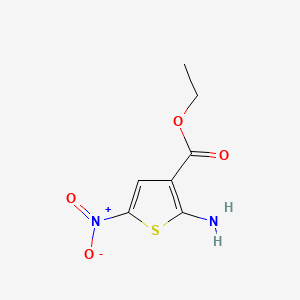 molecular formula C7H8N2O4S B1271936 Ethyl 2-amino-5-nitrothiophene-3-carboxylate CAS No. 42783-04-0