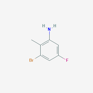 molecular formula C7H7BrFN B1271939 3-溴-5-氟-2-甲基苯胺 CAS No. 502496-36-8