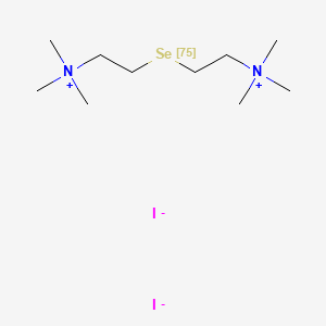 molecular formula C10H26I2N2Se B12719396 Bistaes CAS No. 74496-65-4