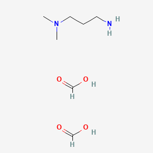 molecular formula C7H18N2O4 B12719401 N',N'-dimethylpropane-1,3-diamine;formic acid CAS No. 134971-35-0