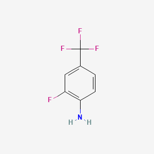 molecular formula C7H5F4N B1271942 2-Fluoro-4-(trifluoromethyl)aniline CAS No. 69409-98-9