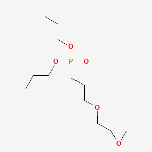 molecular formula C12H25O5P B12719443 Dipropyl (3-(oxiranylmethoxy)propyl)phosphonate CAS No. 148288-76-0