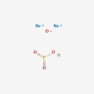 molecular formula HNa2O4P B12719476 Sodium metaphosphate oxide (Na15(PO3)13O) CAS No. 62533-93-1