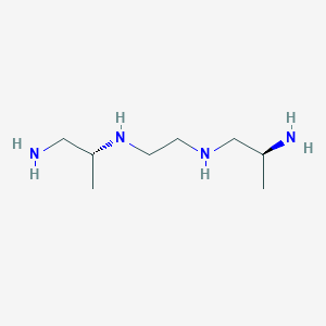molecular formula C8H22N4 B12719567 N-(1-Amino-2-propyl)-N'-(2-amino-1-propyl)ethanediamine CAS No. 75949-74-5