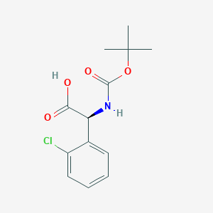 molecular formula C13H16ClNO4 B1271962 (S)-N-Boc-(2'-Chlorophenyl)Glycine CAS No. 225918-60-5