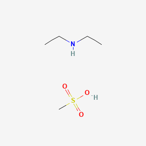 molecular formula C5H15NO3S B12719671 Ethanamine, N-ethyl-, methanesulfonate CAS No. 81506-50-5