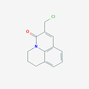 molecular formula C13H12ClNO B1271969 6-(氯甲基)-2,3-二氢-1h,5h-吡啶并[3,2,1-ij]喹啉-5-酮 CAS No. 849021-07-4