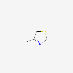 molecular formula C4H7NS B12719696 4-Methyl-3-thiazoline CAS No. 52558-99-3