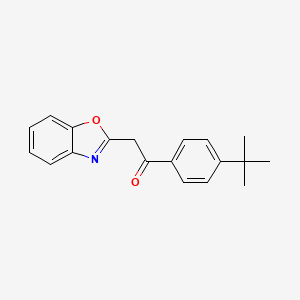 molecular formula C19H19NO2 B1271972 2-(1,3-苯并噁唑-2-基)-1-(4-叔丁基苯基)乙酮 CAS No. 849021-33-6